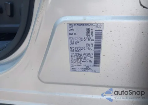 2014 Infiniti Qx60 from USA, damaged, VIN 5N1AL0MN4EC551325